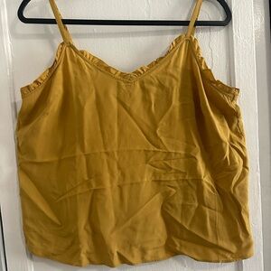 Old Navy Mustard Ruffle Camisole
